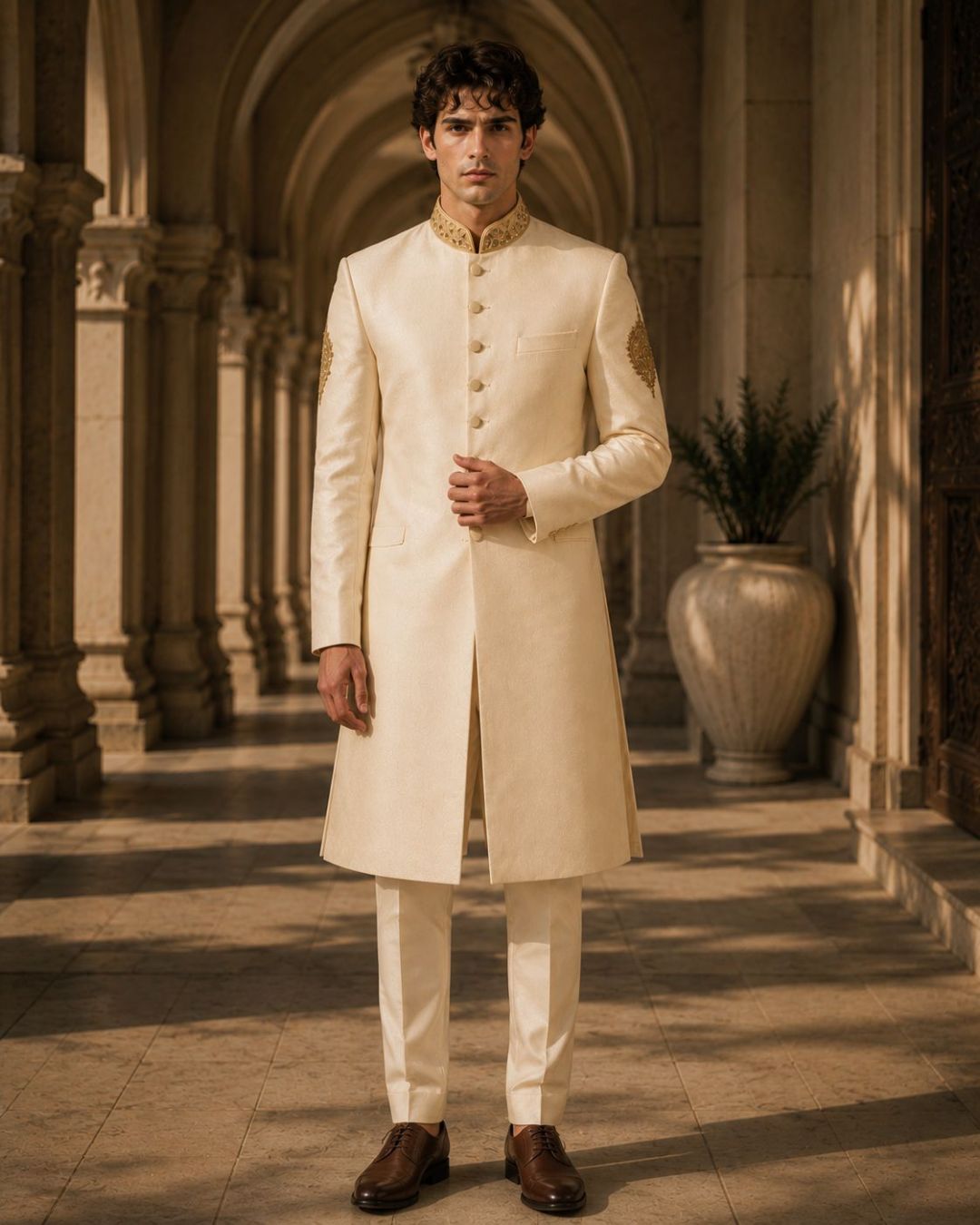 Ivory Luxe Sherwani – Signature Wedding Wear