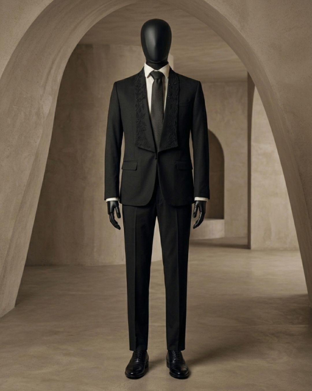Midnight Monarch – Handcrafted Statement Tuxedo