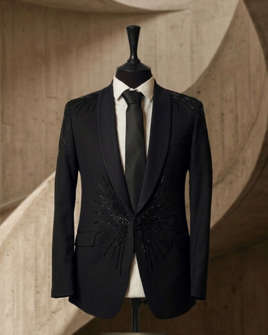 Hand-Embellished Wedding Tuxedo