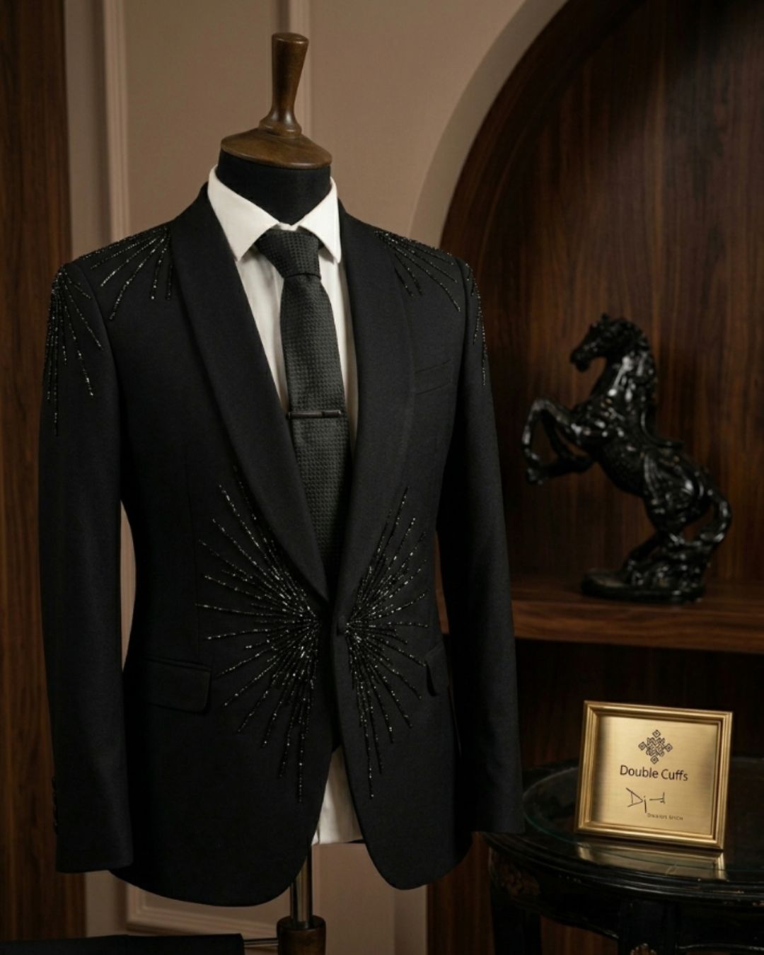 Hand-Embellished Wedding Tuxedo