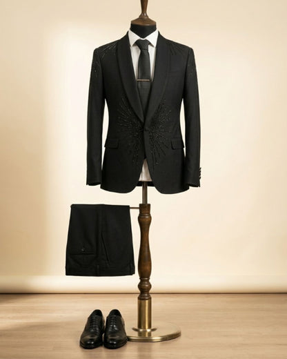 Hand-Embellished Wedding Tuxedo