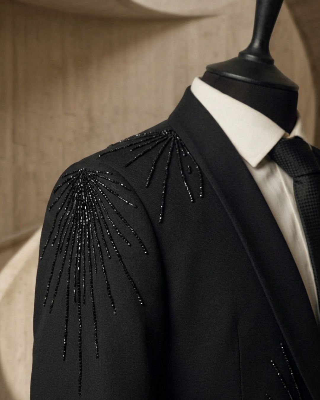 Hand-Embellished Wedding Tuxedo