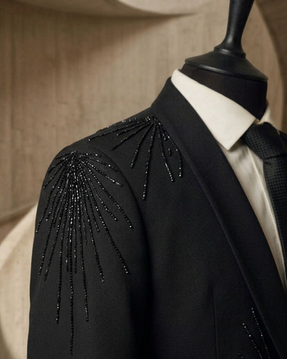Hand-Embellished Wedding Tuxedo