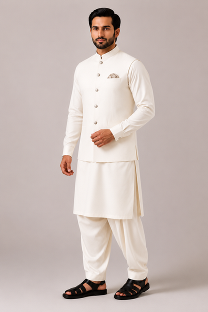 Noor | 3-Piece Waistcoat Cord Set