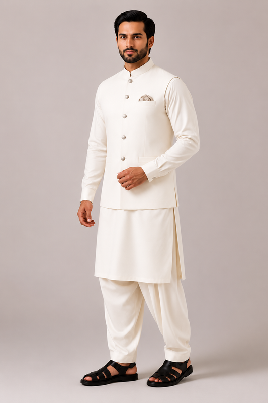 Noor | 3-Piece Waistcoat Cord Set