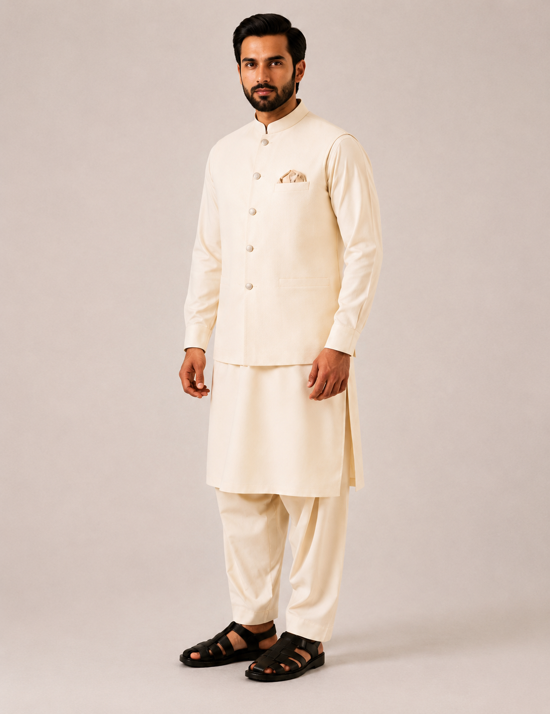 Noor | 3-Piece Waistcoat Cord Set