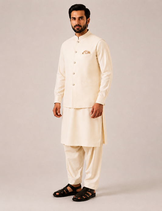 Noor | 3-Piece Waistcoat Cord Set