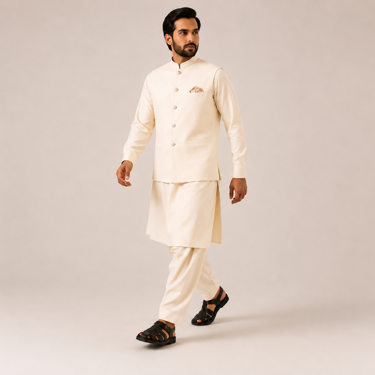 Noor | 3-Piece Waistcoat Cord Set