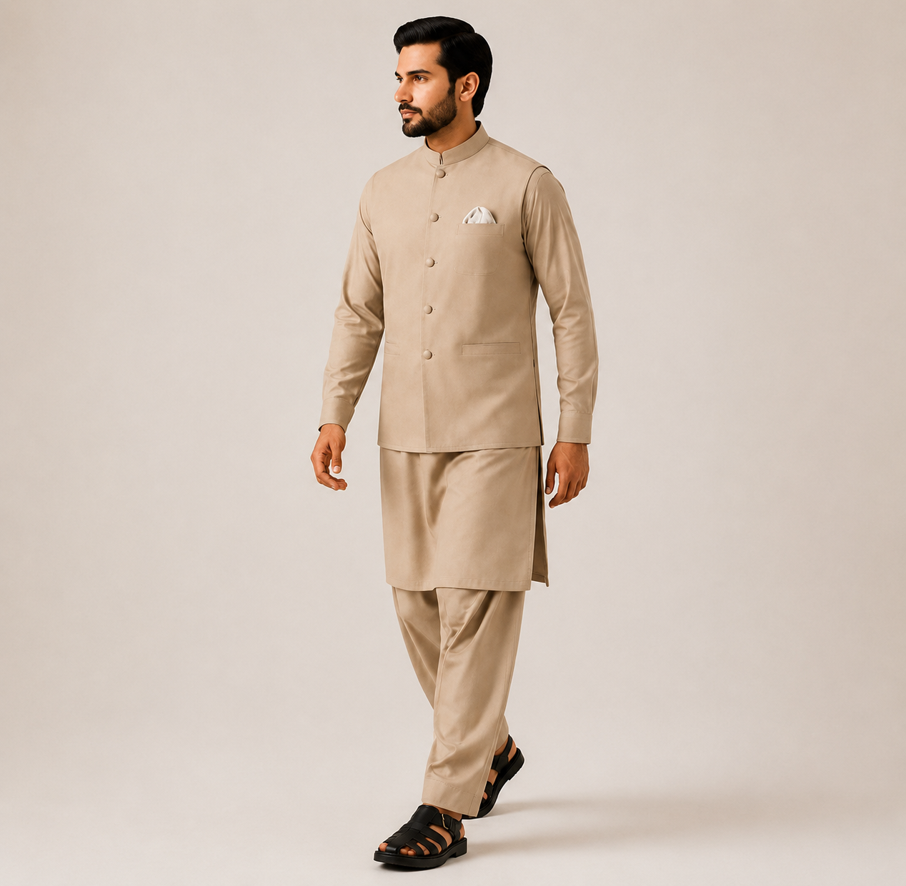Sarmaya | 3-Piece Waistcoat Cord Set