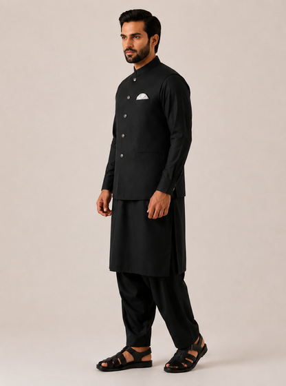 Shahkaar | 3-Piece Waistcoat Cord Set