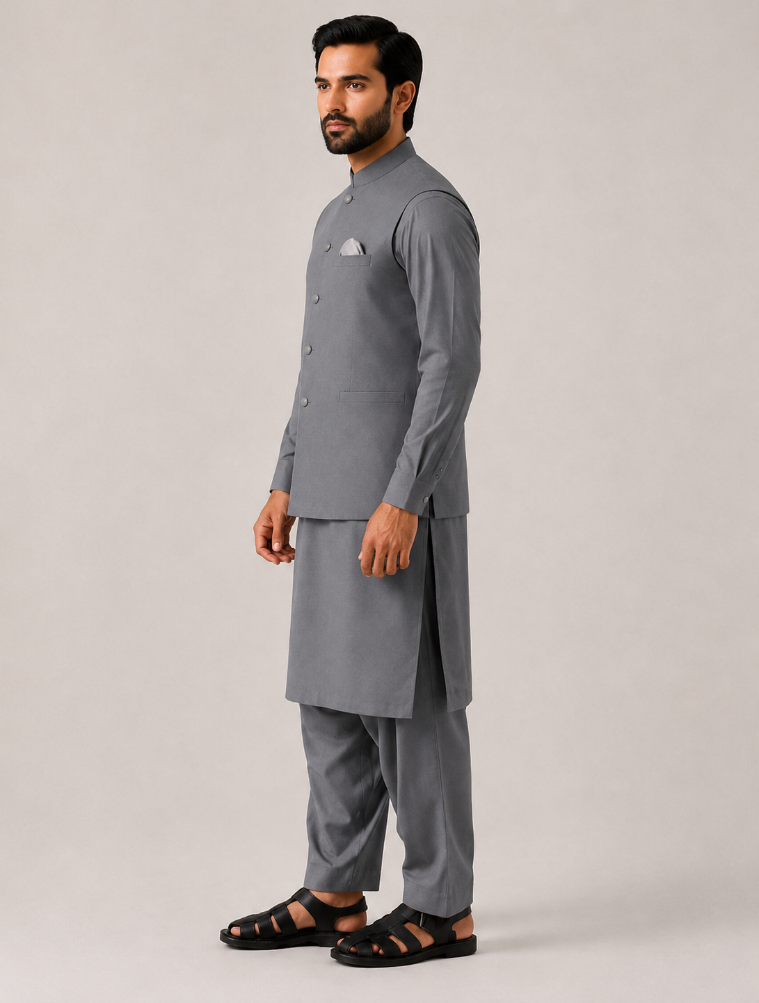 Sikandar | 3-Piece Waistcoat Cord Set