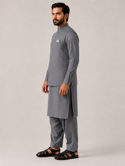 Sikandar | 3-Piece Waistcoat Cord Set