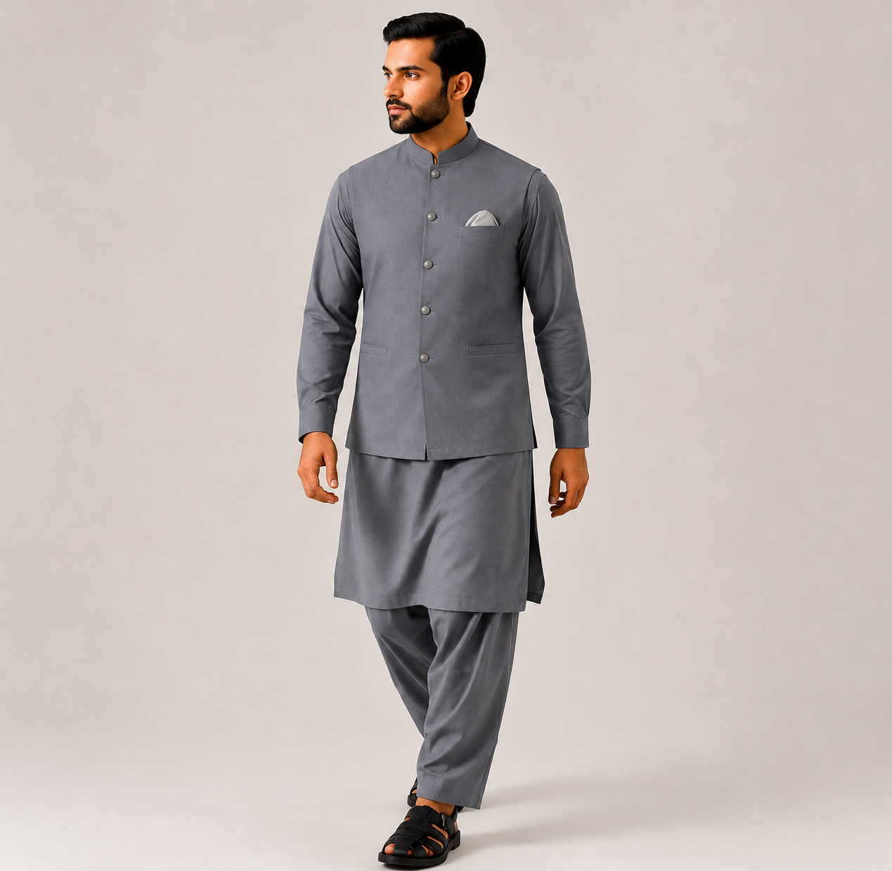 Sikandar | 3-Piece Waistcoat Cord Set