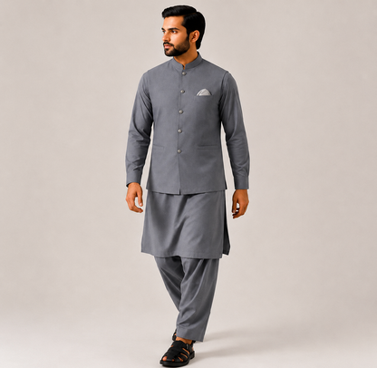 Sikandar | 3-Piece Waistcoat Cord Set